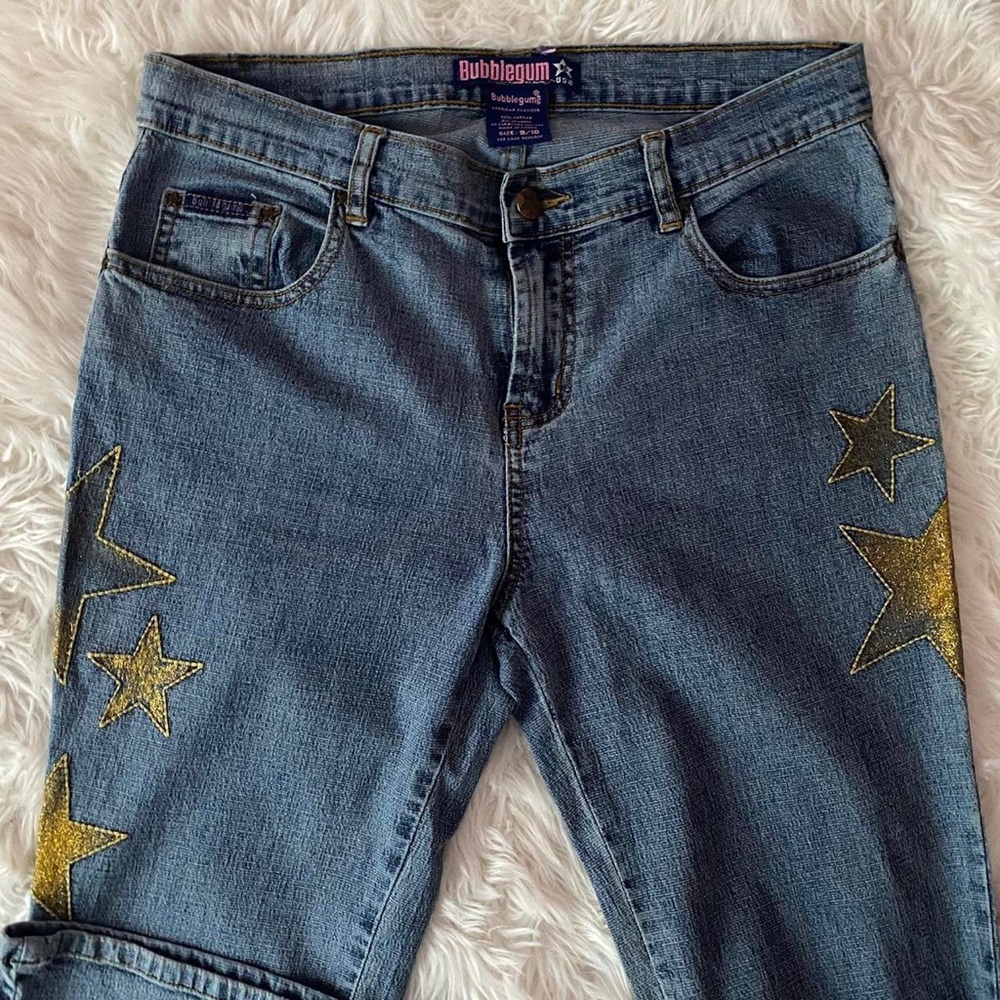 Y2K Bratz Glitter Star Jeans